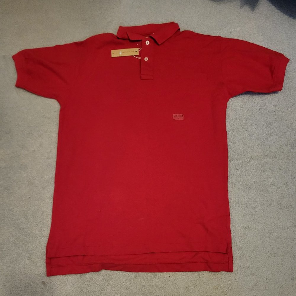 NEW with tags Bloomingdale's Men's  East island Red polo 100% cotton size small